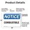 Signmission Combustible, 18 in W x Rectangle, Plastic OS-2PACK-NS-P-1218-L-10723 - alternate 7